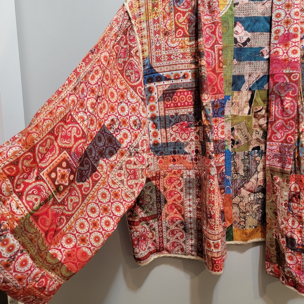 Johnny Was Rebecca Patchwork Kimono Jacket (Reversible) Size Medium NWT! - Picture 12 of 15